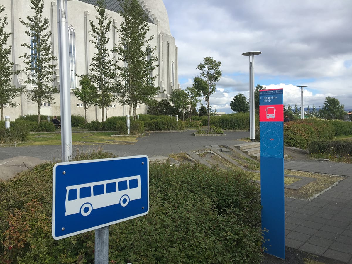 Bus stop 8 Hallgrimskirkja