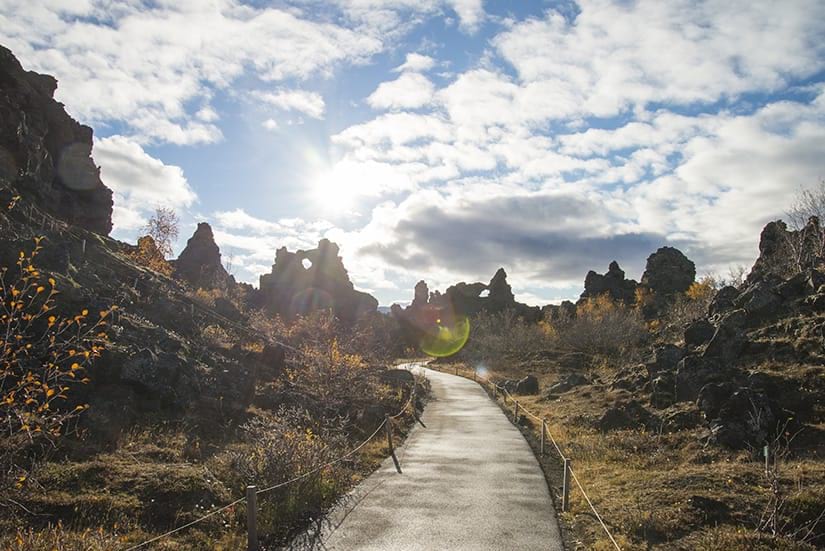 Dimmuborgir is a beautiful lava field