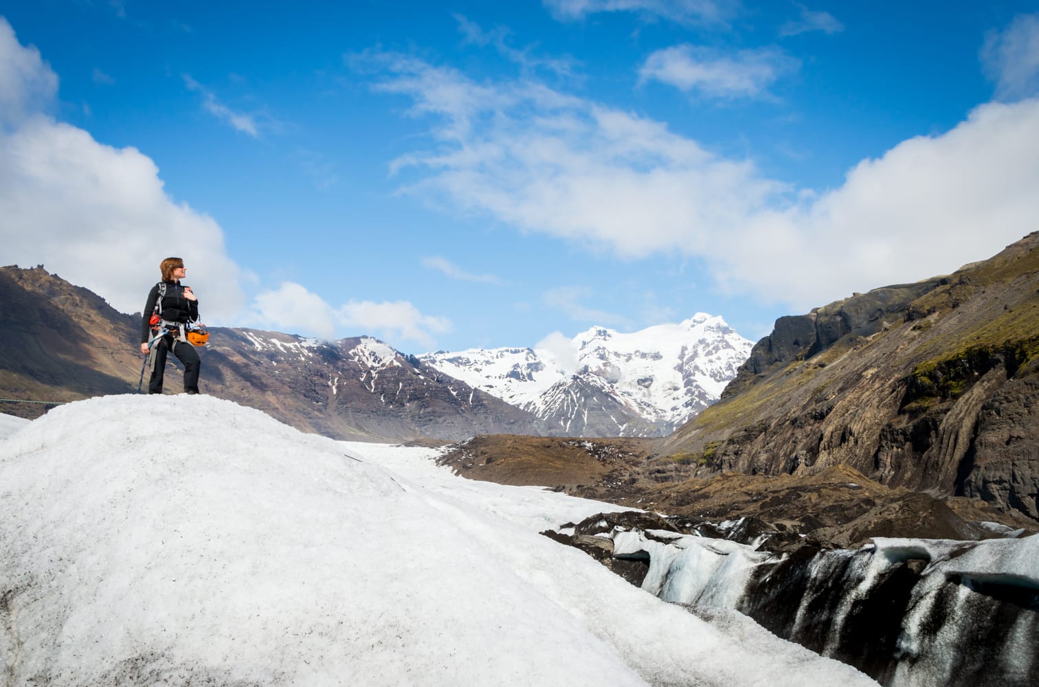 View from a glacier