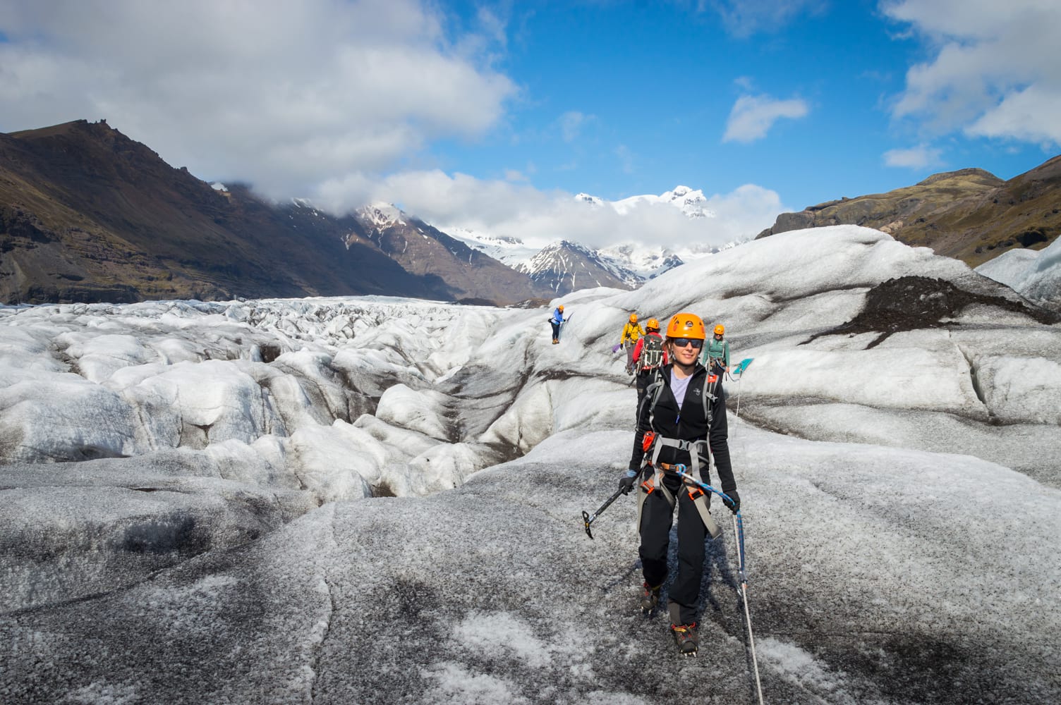 Glacier hiking in Iceland