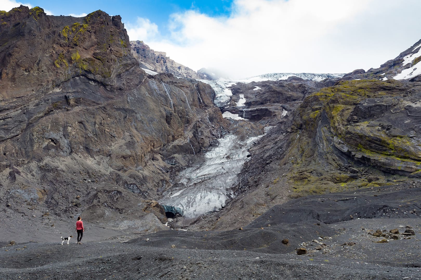 Glacier tongue in Thórsmörk 