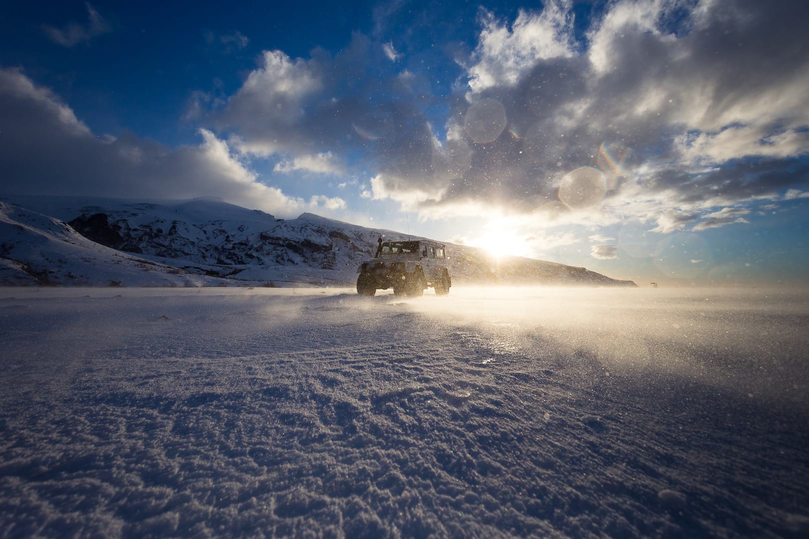 Snow covered Landmannalaugar