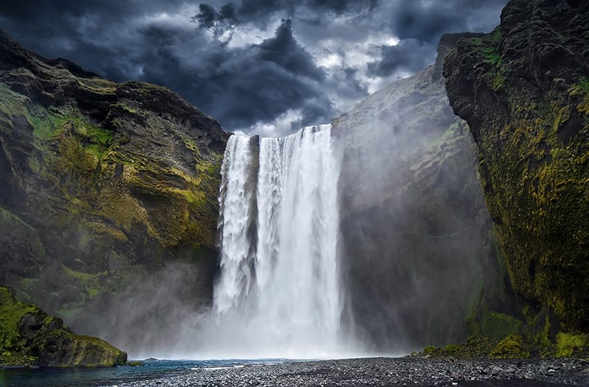 Skógafoss waterfall South Coast Iceland