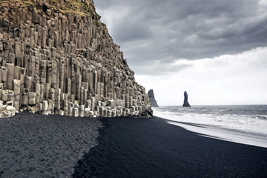 The black sand beach Reynisfjara Iceland