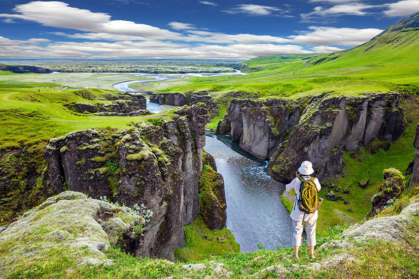 Fjadrargljufur Canyon South Coast Iceland