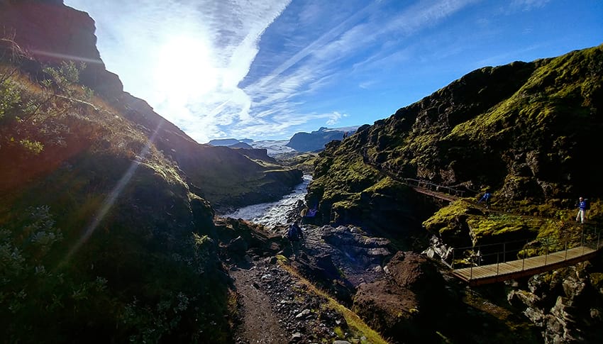 Laugavegur Myrdalsjokull glacier South Iceland