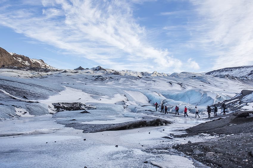 Sólheimajökull glacier hiking South Coast Iceland