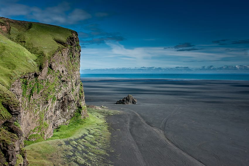 Hjorleifshofdi inselberg near Vík South Coast Iceland