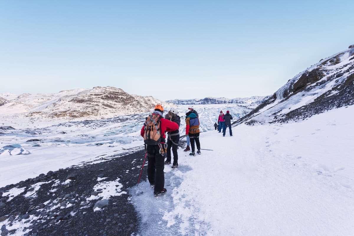 Hiking on a glacier in Iceland is an amazing experience